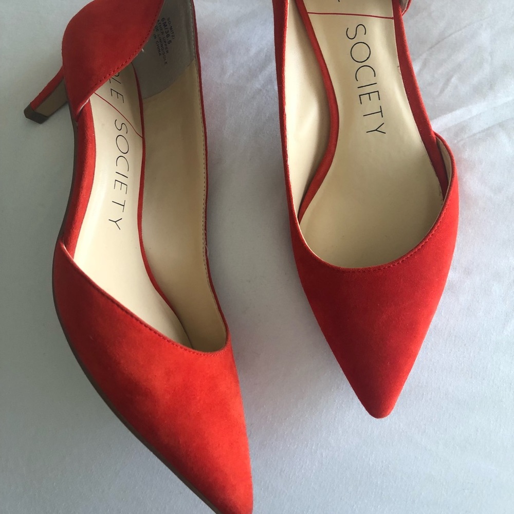 Sole Society Red pointed heels